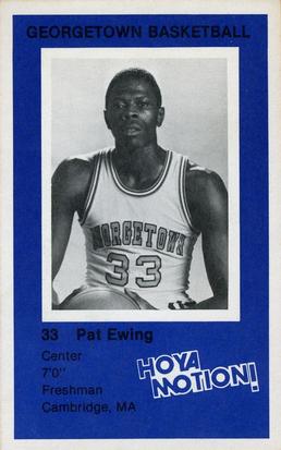 1981-82 Georgetown Hoyas #4 Patrick Ewing Front