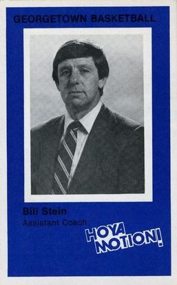 1981-82 Georgetown Hoyas #7 Bill Stein Front