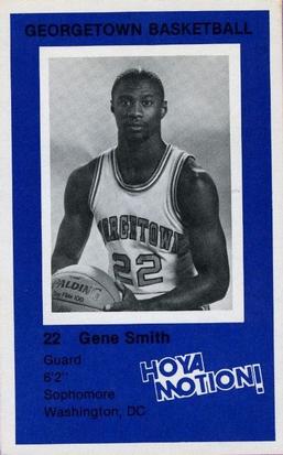 1981-82 Georgetown Hoyas #11 Gene Smith Front