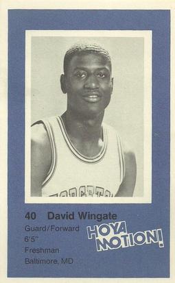1982-83 Georgetown Hoyas Police #9 David Wingate Front