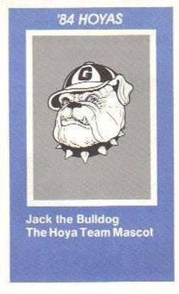 1983-84 Georgetown Hoyas Police #5 Jack the Bulldog Front