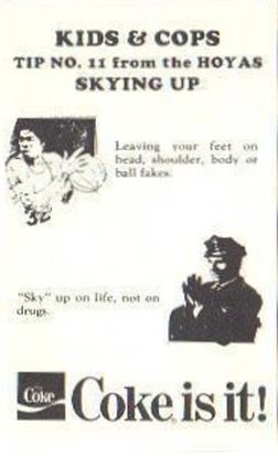 1983-84 Georgetown Hoyas Police #11 Ralph Dalton Back