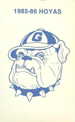1985-86 Georgetown Hoyas Police #6 Jack the Bulldog Front