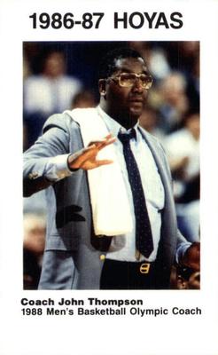 1986-87 Georgetown Hoyas #2 John Thompson Front