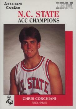 1987-88 NC State Wolfpack Police #NNO Chris Corchiani Front