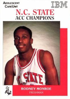 1987-88 NC State Wolfpack Police #NNO Rodney Monroe Front