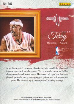 2015-16 Panini Court Kings - Expressionists #35 Jason Terry Back