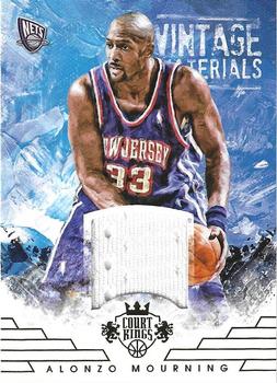 2015-16 Panini Court Kings - Vintage Materials #1 Alonzo Mourning Front