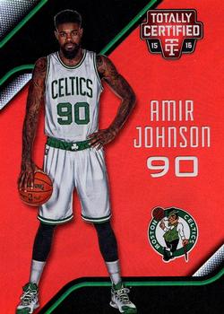 2015-16 Panini Totally Certified - Mirror Red #48 Amir Johnson Front