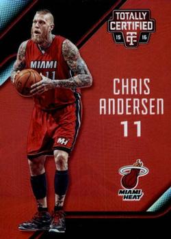 2015-16 Panini Totally Certified - Mirror Red #70 Chris Andersen Front