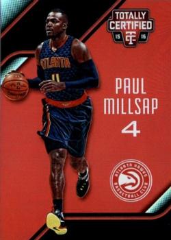 2015-16 Panini Totally Certified - Mirror Red #75 Paul Millsap Front