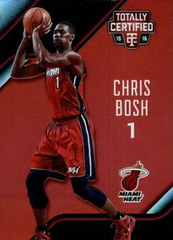 2015-16 Panini Totally Certified - Mirror Red #80 Chris Bosh Front