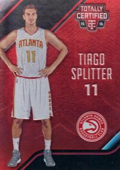 2015-16 Panini Totally Certified - Mirror Red #117 Tiago Splitter Front