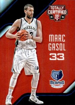 2015-16 Panini Totally Certified - Mirror Red #151 Marc Gasol Front