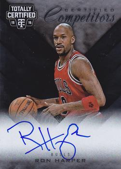 2015-16 Panini Totally Certified - Certified Competitor Autographs #CCA-RHP Ron Harper Front
