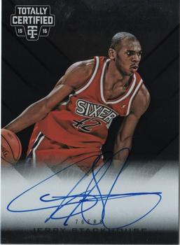 2015-16 Panini Totally Certified - Certified Competitor Autographs #CCA-JS Jerry Stackhouse Front