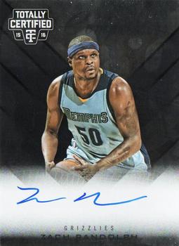2015-16 Panini Totally Certified - Certified Competitor Autographs #CCA-ZR Zach Randolph Front