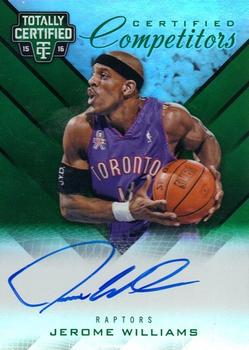 2015-16 Panini Totally Certified - Certified Competitor Autographs Mirror Green #CCA-JYD Jerome Williams Front