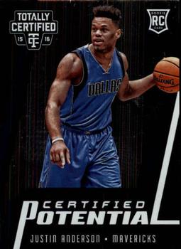 2015-16 Panini Totally Certified - Certified Potential #4 Justin Anderson Front