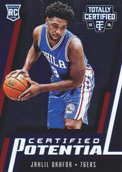 2015-16 Panini Totally Certified - Certified Potential #9 Jahlil Okafor Front
