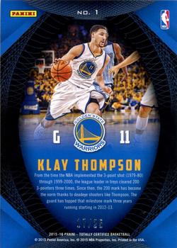 2015-16 Panini Totally Certified - Certified Skills Mirror #1 Klay Thompson Back