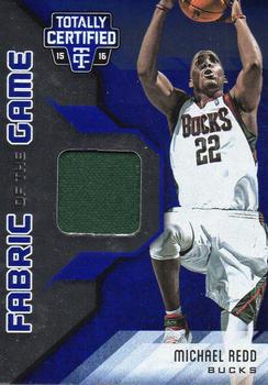 2015-16 Panini Totally Certified - Fabric of the Game Materials Blue #FG-MR Michael Redd Front