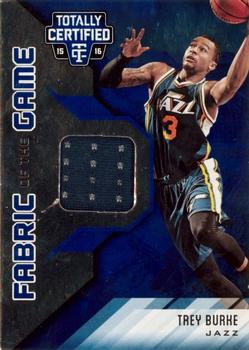 2015-16 Panini Totally Certified - Fabric of the Game Materials Blue #FG-TB Trey Burke Front