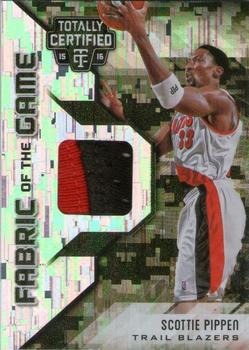 2015-16 Panini Totally Certified - Fabric of the Game Materials Camo #FG-SP Scottie Pippen Front