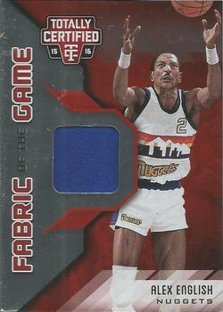 2015-16 Panini Totally Certified - Fabric of the Game Materials Red #FG-AE Alex English Front