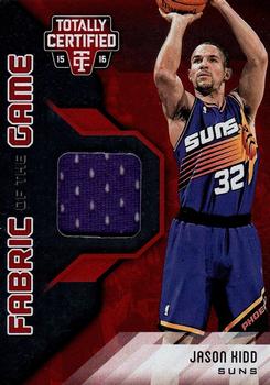 2015-16 Panini Totally Certified - Fabric of the Game Materials Red #FG-JK Jason Kidd Front