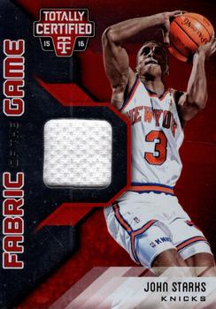 2015-16 Panini Totally Certified - Fabric of the Game Materials Red #FG-JS John Starks Front