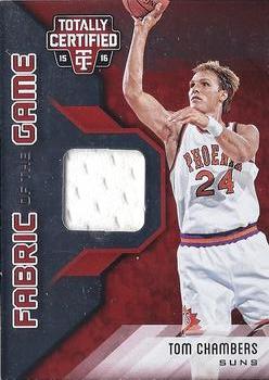 2015-16 Panini Totally Certified - Fabric of the Game Materials Red #FG-TCH Tom Chambers Front