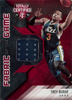 2015-16 Panini Totally Certified - Fabric of the Game Materials Red #FG-TB Trey Burke Front