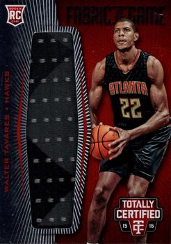 2015-16 Panini Totally Certified - Fabric of the Game Rookie Jersey Red #FRJ-WT Walter Tavares Front