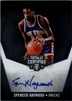 2015-16 Panini Totally Certified - Totally Certified Signatures #TC-SH Spencer Haywood Front