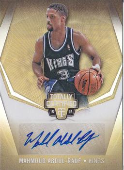 2015-16 Panini Totally Certified - Totally Certified Signatures Mirror Gold #TC-MAR Mahmoud Abdul-Rauf Front