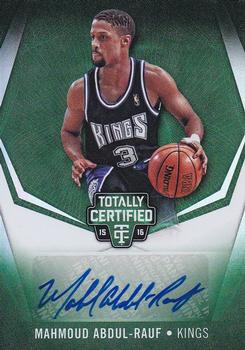2015-16 Panini Totally Certified - Totally Certified Signatures Mirror Green #TC-MAR Mahmoud Abdul-Rauf Front