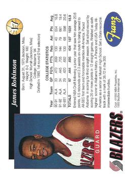 1993-94 Franz Portland Trail Blazers #17 James Robinson Back