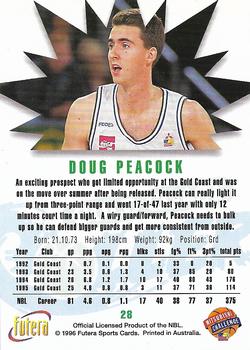 1996 Futera NBL #28 Doug Peacock Back