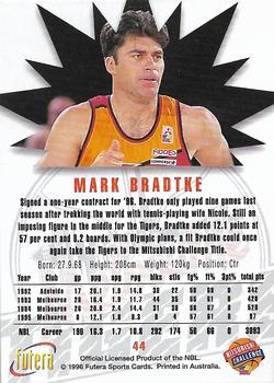 1996 Futera NBL #44 Mark Bradtke Back
