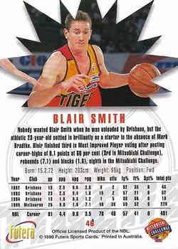 1996 Futera NBL #46 Blair Smith Back