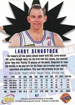 1996 Futera NBL #57 Larry Sengstock Back