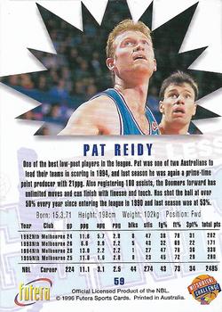 1996 Futera NBL #59 Pat Reidy Back
