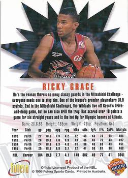 1996 Futera NBL #64 Ricky Grace Back