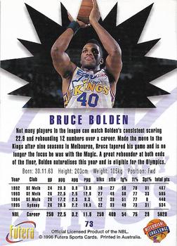 1996 Futera NBL #73 Bruce Bolden Back