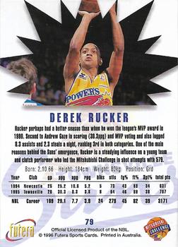 1996 Futera NBL #79 Derek Rucker Back
