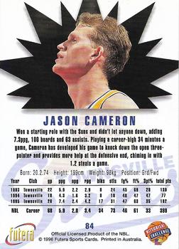 1996 Futera NBL #84 Jason Cameron Back