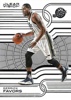 2015-16 Panini Clear Vision #68 Derrick Favors Front