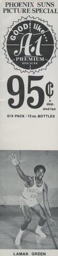 1970-71 A-1 Premium Beer Phoenix Suns Price Tabs #NNO Lamar Green Front