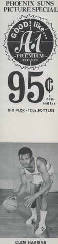 1970-71 A-1 Premium Beer Phoenix Suns Price Tabs #NNO Clem Haskins Front